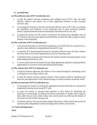 ICT Unit 1 | PDF