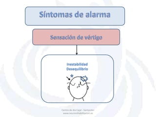 Centro de dia Cajal - Santander
www.neurorehabilitacion.es
Inestabilidad
Desequilibrio
 