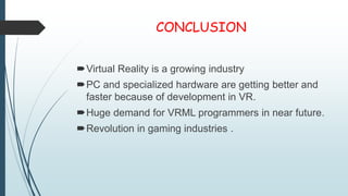  virtual reality  ppt