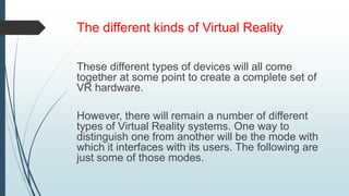 virtual reality ppt | PPTX