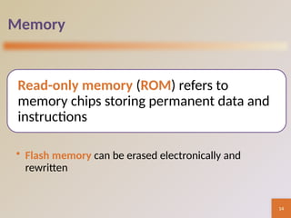 memory (RAM, ROM, Cache) and system bus (data bus, etc).pptx