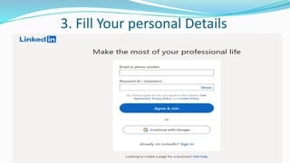 3. Fill Your personal Details
 