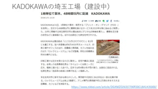 KADOKAWAの埼玉工場（建設中）
https://www.nikkei.com/article/DGXMZO26357790R30C18A1X35000/
 