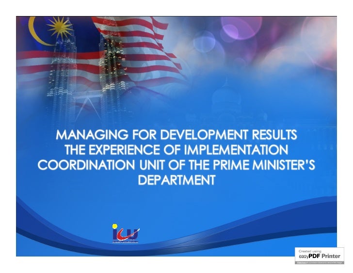 Mfdr At The Coordination Unit Of The Primes Minister S Department