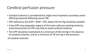 ICU management of traumatic brain injury | PPTX
