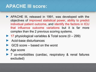 At present Modern icu scoring systems-.ppt