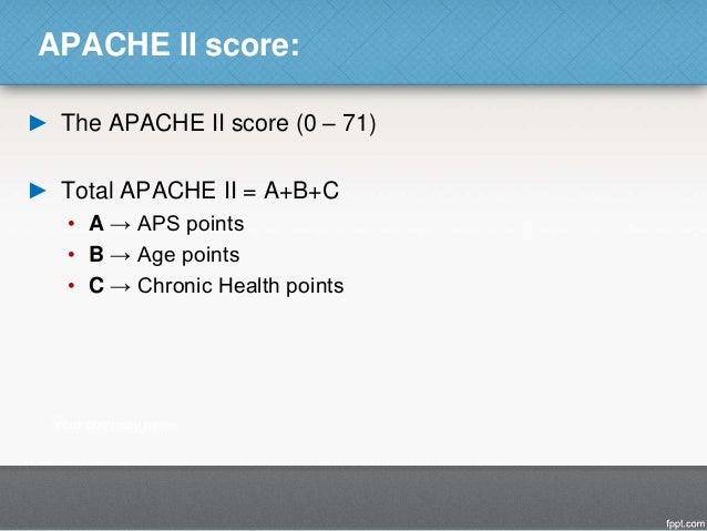 apache 2 score calculator