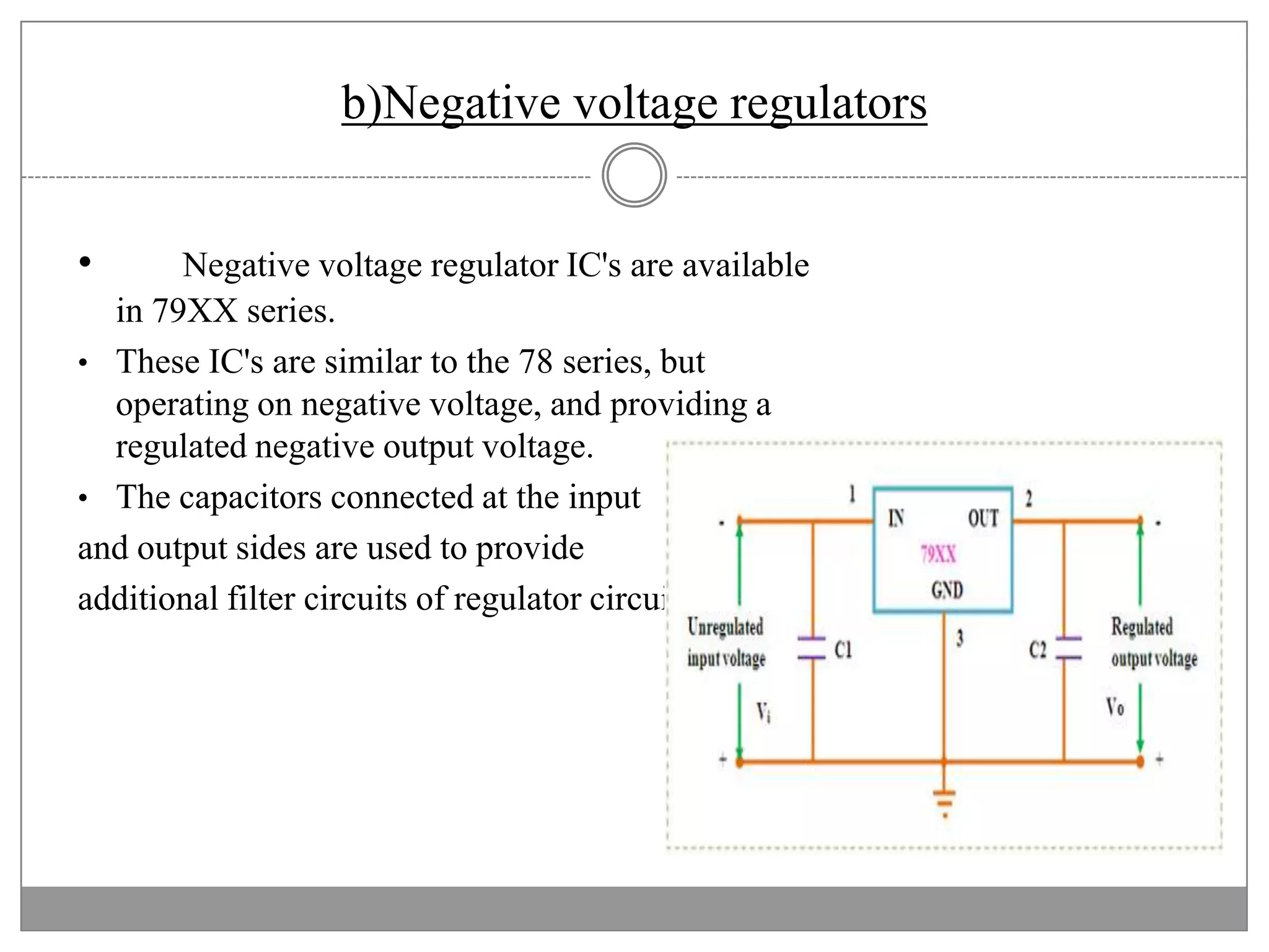 Rectifier:converts AC to DC, but the DC output is varying