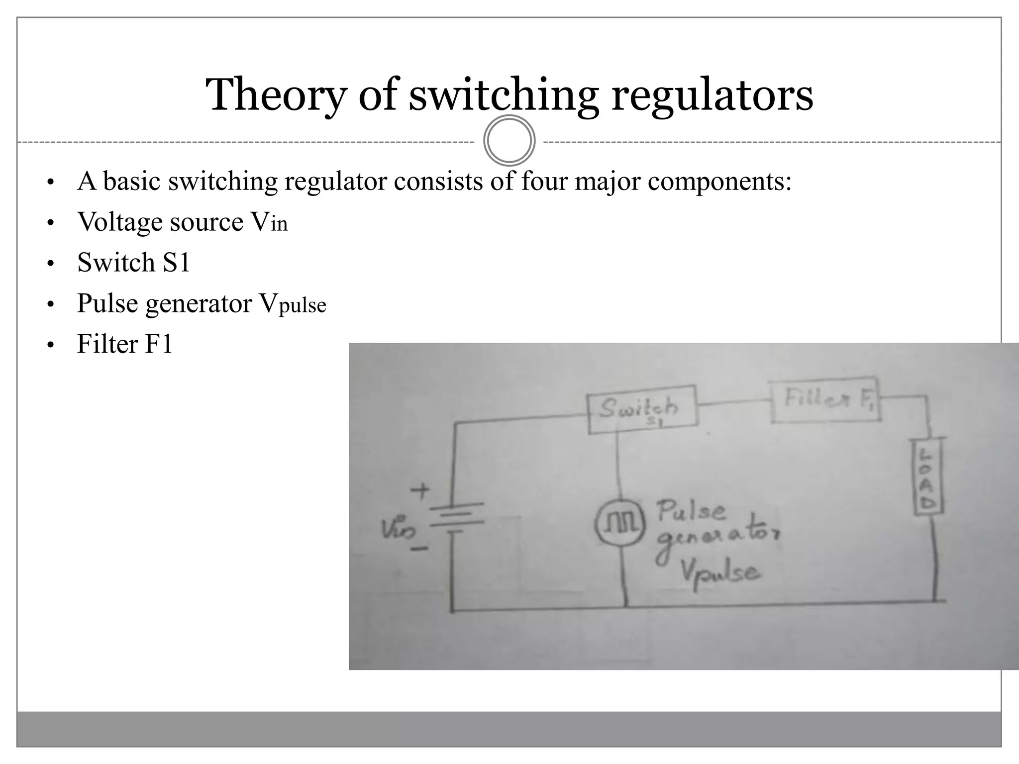 The smaller the value of these performance parameters ,the better the regulator.FIXED VOLTAGE REGULATORa)positive voltage regulator CiCoThe 78XX voltage regulators Fig shows the connection diagram of 78XX series Proper operation requires a common ground between the input and output voltages.The difference between the input and output voltages(Vin- Vout) called dropout voltage must be 2V even during low point in the input ripple voltage.Capacitor Ci, is required if the regulator is located an appreciable distance from a power supply filter. Even though Co is not required, it may be used to improve the transient response of the regulator.