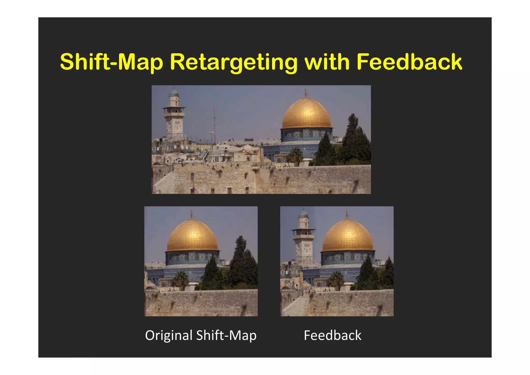 Shift-Map Retargeting with Feedback




       Original Shift-Map   Feedback
 