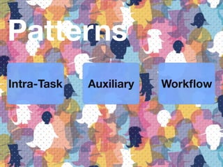 Patterns
Intra-Task Auxiliary Workﬂow
 