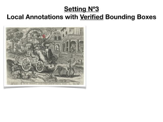 Setting Nº3
Local Annotations with Veriﬁed Bounding Boxes
 
