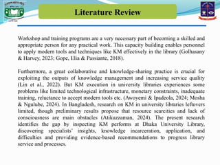 Measuring the Impact of Knowledge Management on Dhaka University ...