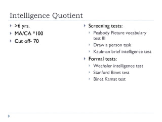 Intellectual disability | PPT