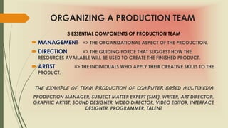 Instructional Design: Managing Media Development | PPTX