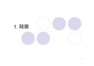 1. 背景




        3
 