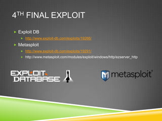Exploit Development: EzServer Buffer Overflow oleh Tom Gregory | PPTX
