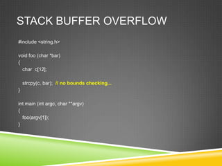 Exploit Development: EzServer Buffer Overflow oleh Tom Gregory | PPTX