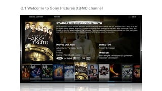 2.1 Welcome to Sony Pictures XBMC channel
 