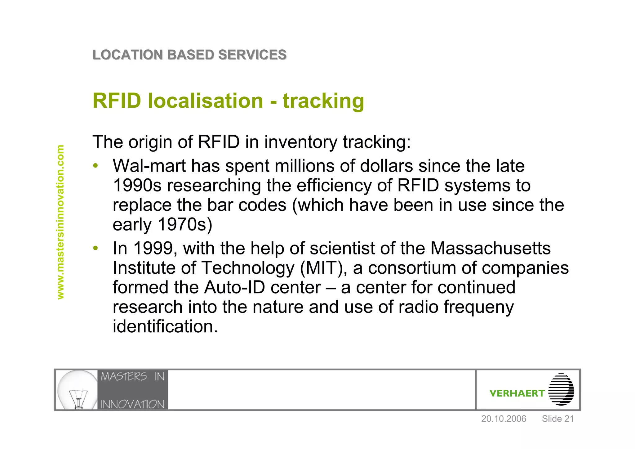 Location Based Services Verhaert