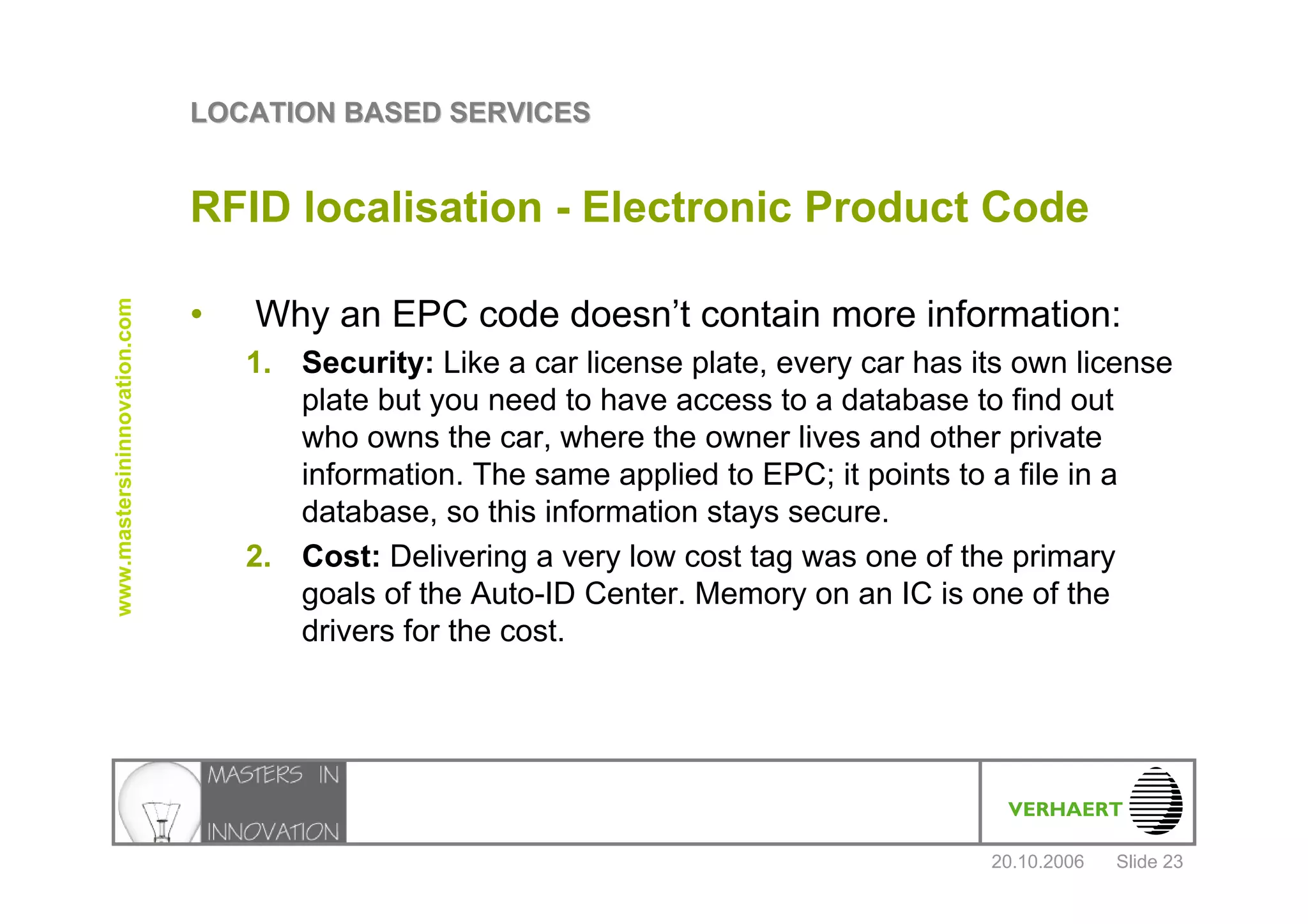 Location Based Services Verhaert