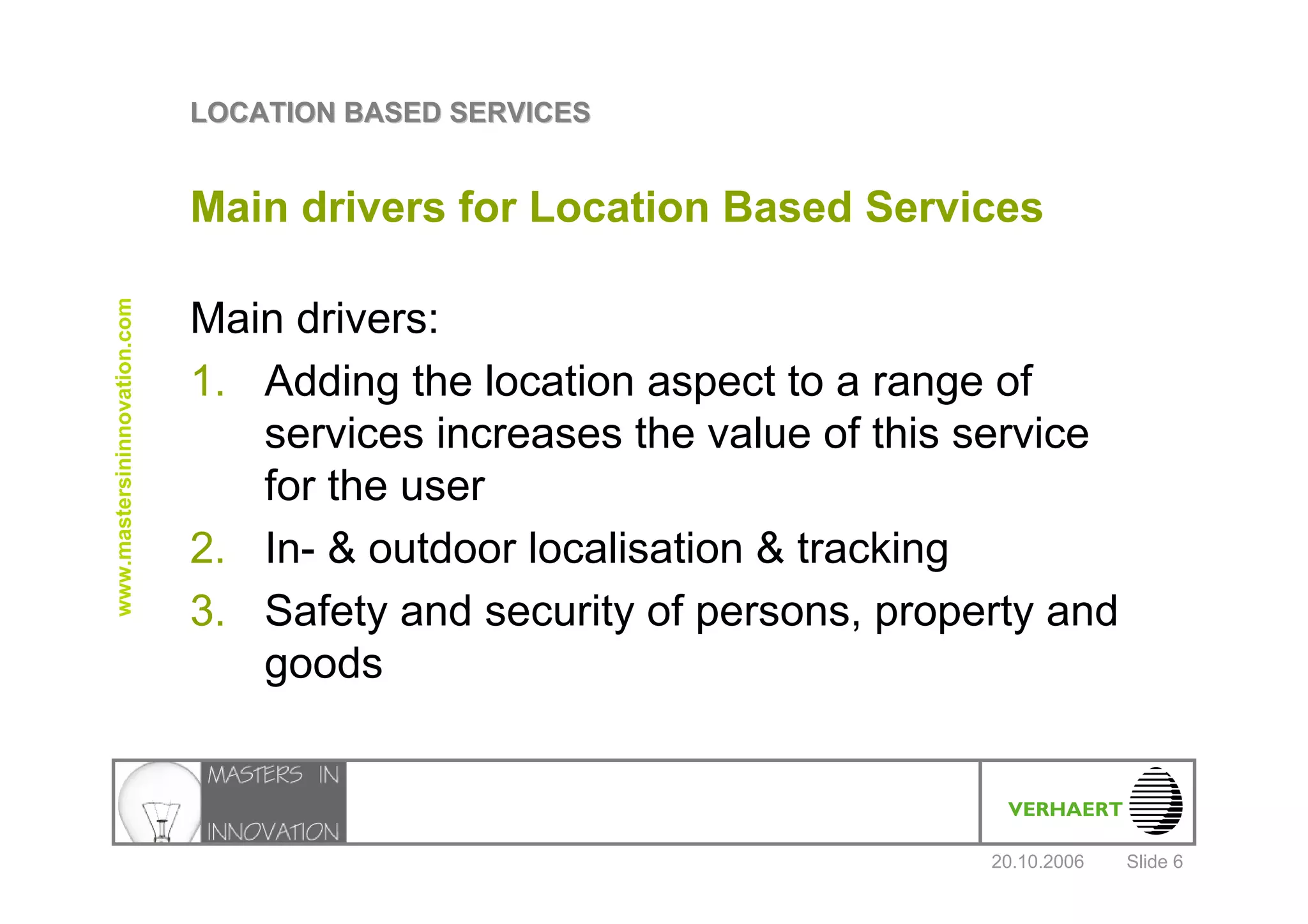 Location Based Services Verhaert