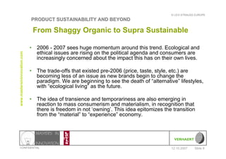 Product Sustainability Levis