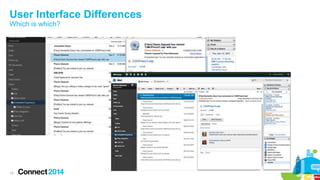 User Interface Differences
Which is which?

13

 