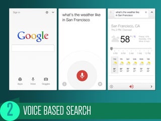 VOICE BASED SEARCH
 