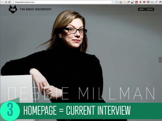 HOMEPAGE = CURRENT INTERVIEW
 