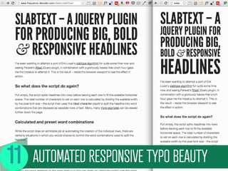 AUTOMATED RESPONSIVE TYPO BEAUTY
 