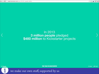 1
emerging trends in 2013
the user
is in focus
 