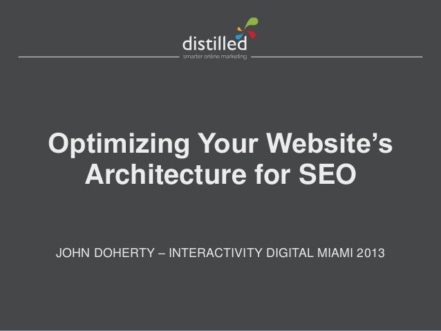 id2013 optimizing your website s architecture for seo
