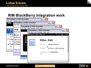 RIM BlackBerry Integration work
 