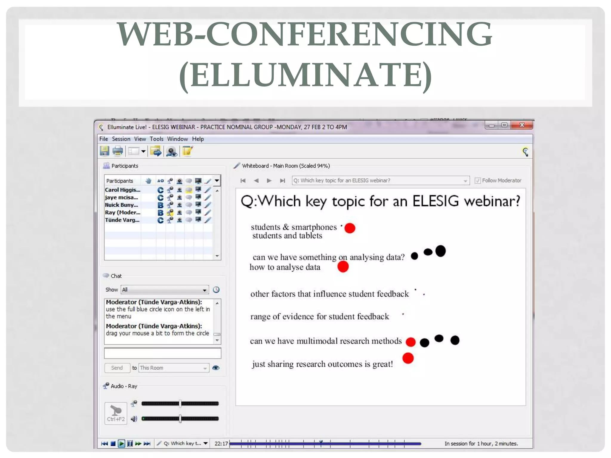 WEB-CONFERENCING
  (ELLUMINATE)
 
