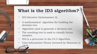 ID3 Algorithm | PPT