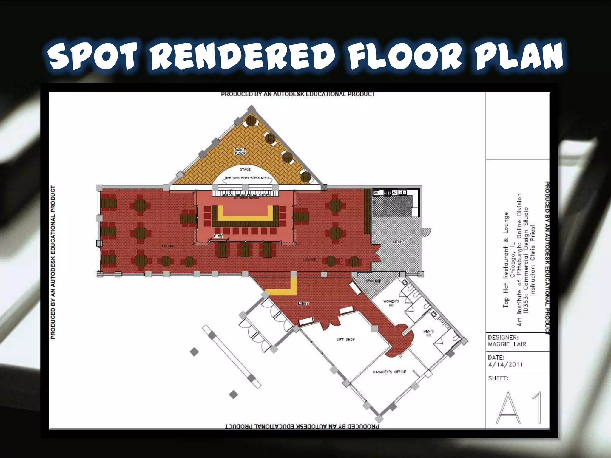Spot rendered floor plan
 