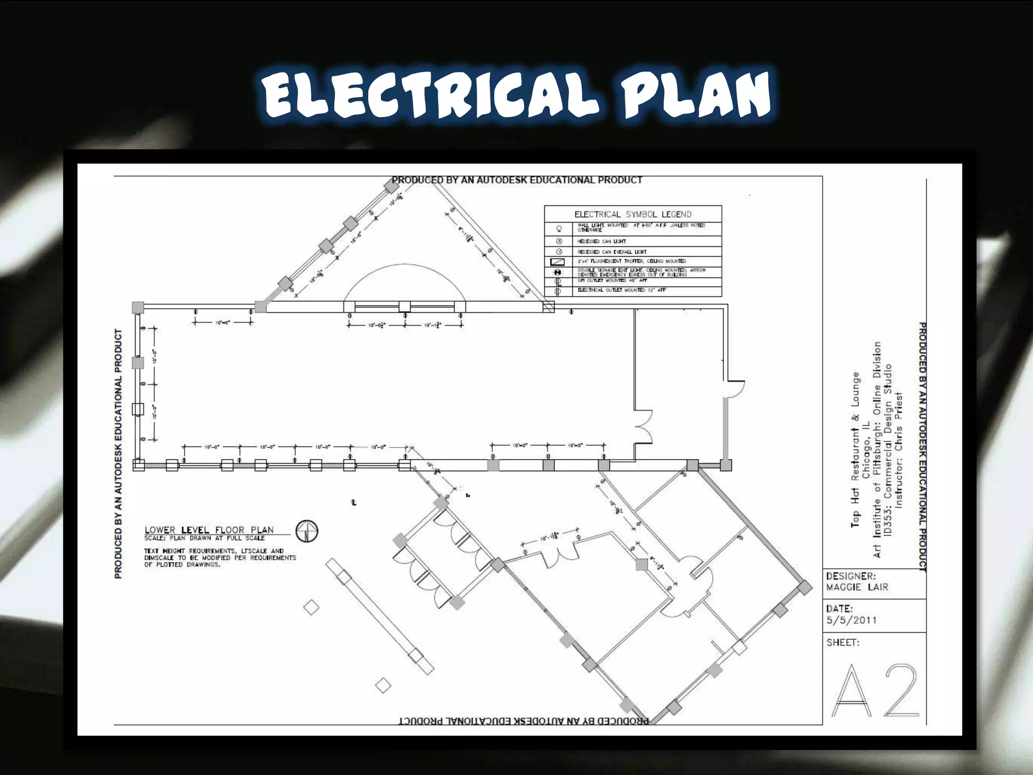 Electrical plan
 