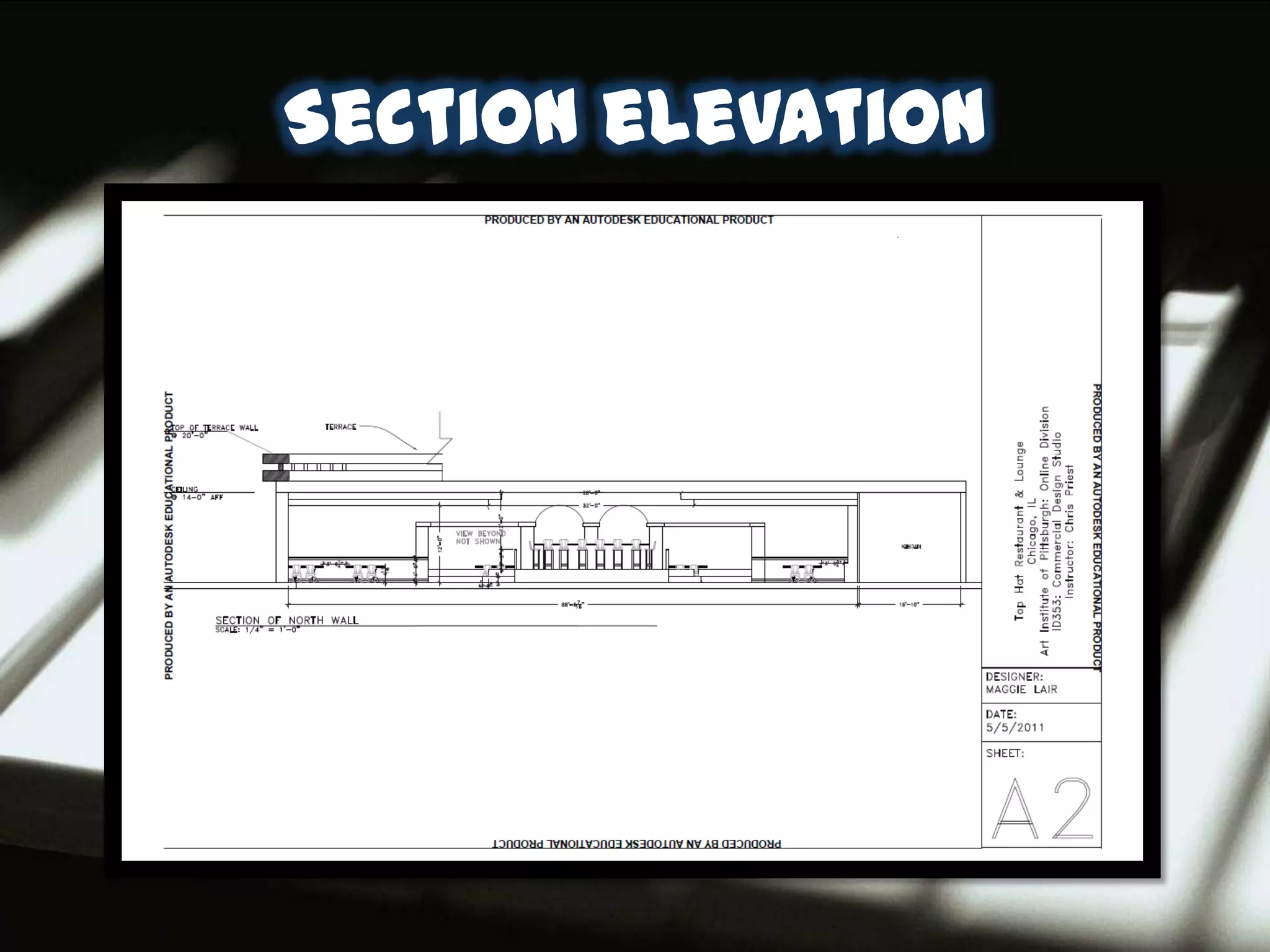 Section elevation
 
