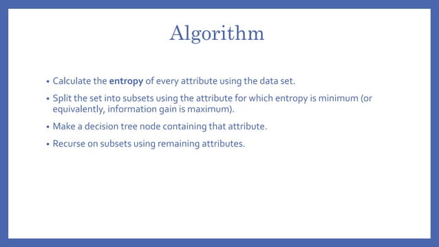 Id3 algorithm | PPT