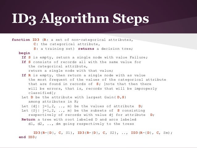 ID3 Algorithm & ROC Analysis