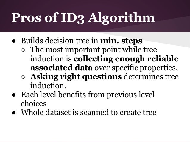 ID3 Algorithm & ROC Analysis