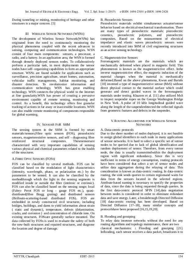 Structural Health Monitoring System Using Wireless Sensor - 