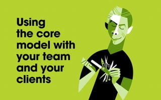 Using
the core
model with
your team
and your
clients
 