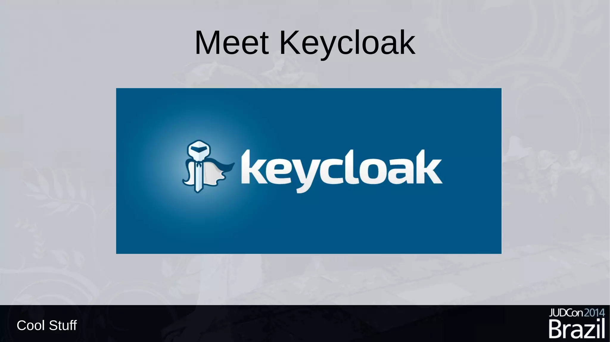 Meet Keycloak
Cool Stuff