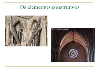 Os elementos construtivos
 