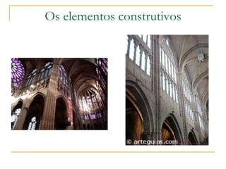 Os elementos construtivos
 