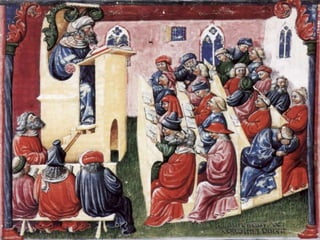 A CIDADE MEDIEVAL
• Havia profissões e ocupações mal vistas pela Igreja, a
medicina era uma delas. As atividades bancárias eram as mais
condenadas. Emprestar à juros era algo condenado e a teoria
do preço justo não abria muito espaço para o lucro.
9/24/2013Prof.ª Valéria Fernandes 17
 