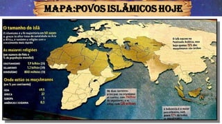 MAPA:POVOS ISLÃMICOS HOJE
 