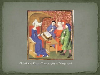 Filhos: cuidar com sua formação moral e boas maneiras. Preocupação especial com as meninas: tinha que zelar pela sua virtude, pois deveriam ou arranjar casamento ou ir para o convento. Santa Clara de Assim, quadro de 1322–1326, Simone Martini“Lestrèsrichesheures” , capa de abril